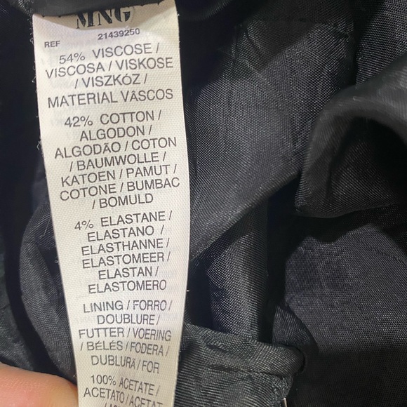 Mango Moments Gothic Chic Structured Black Cocktail Mini Dress Size 4 - Picture 9 of 12